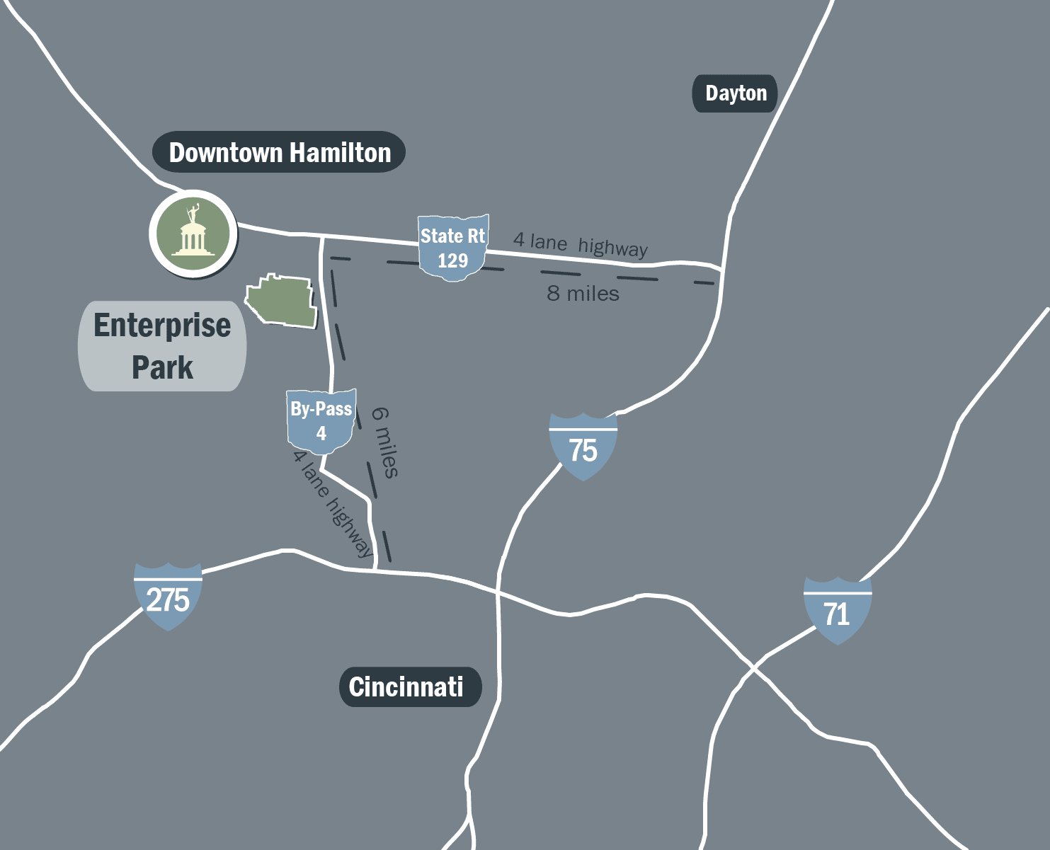 Hamilton Enterprise Park Map