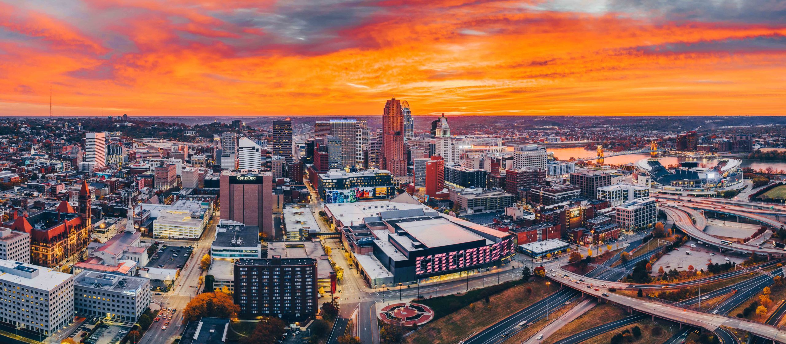 Cincinnati Skyline at Dusk