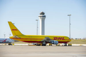 DHL Cargo Plane at CVG Airport